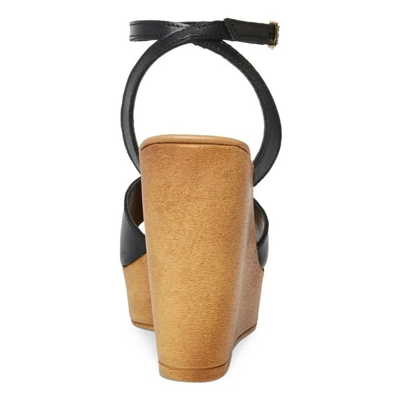 Steve Madden Womens Wedge Sandals Black 9.5 - Picture 2 of 5